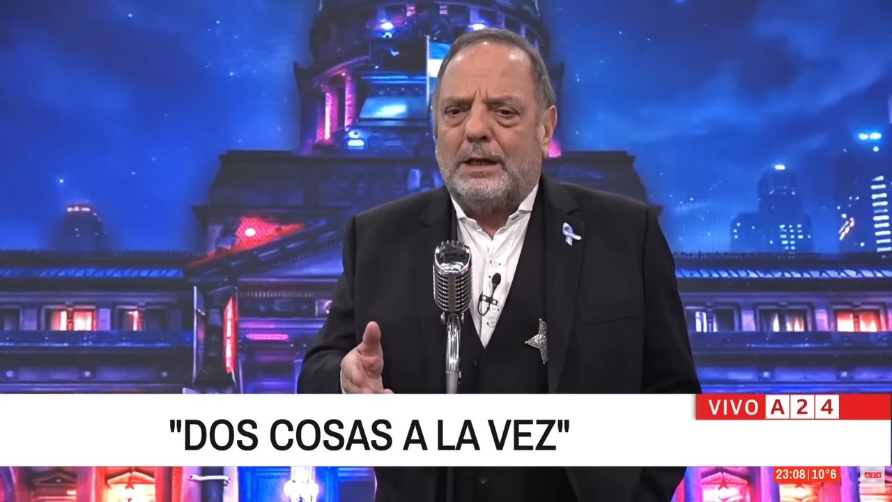 Imagen para el artículo: Baby Etchecopar a Milei: “Vamos a ser para usted, no periodistas de mierda, sino un forúnculo en el culo”