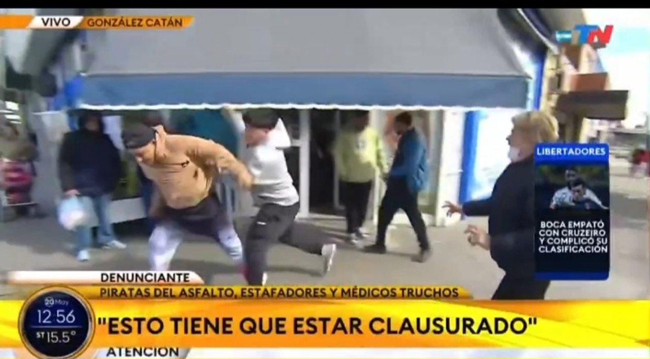 Imagen para el artículo: Violencia, patadas y piedrazos en la polémica clínica de González Catán: todo salió en vivo por TN