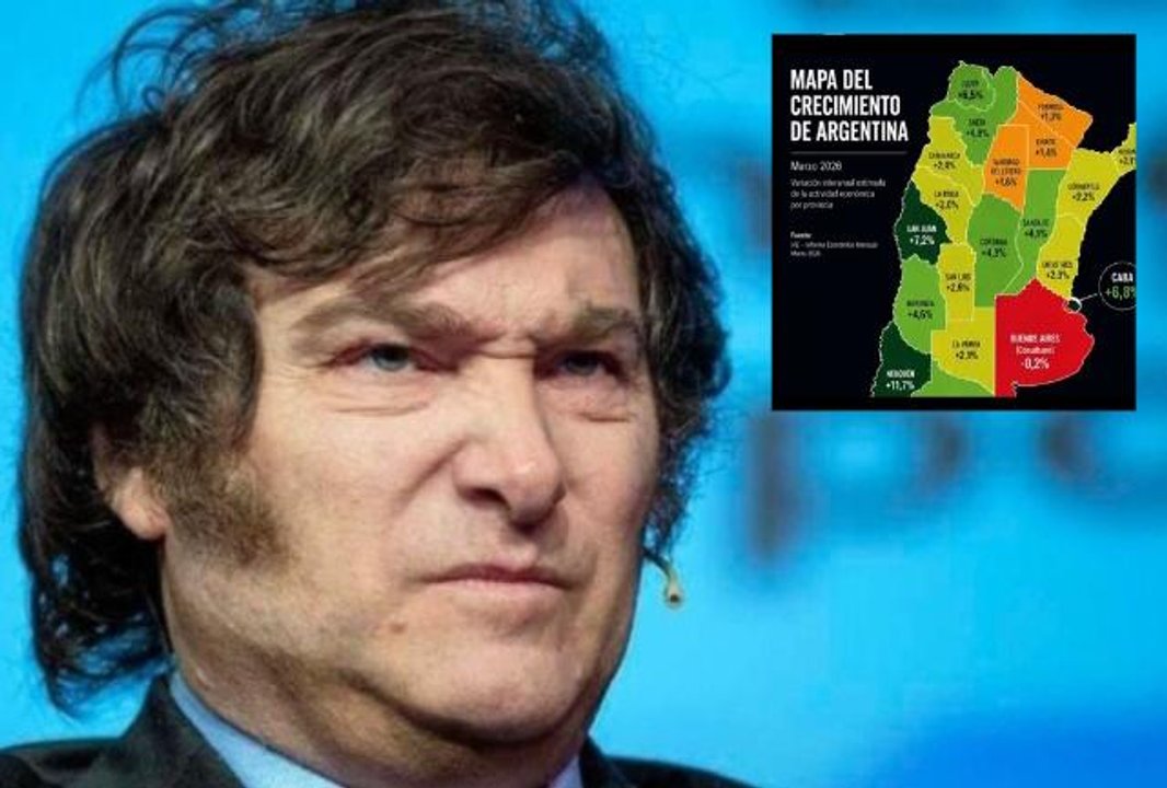 Imagen para el artículo: Papelonazo de Milei: se comió una escandalosa fake news que borró a Tucumán del mapa y difundió datos inventados