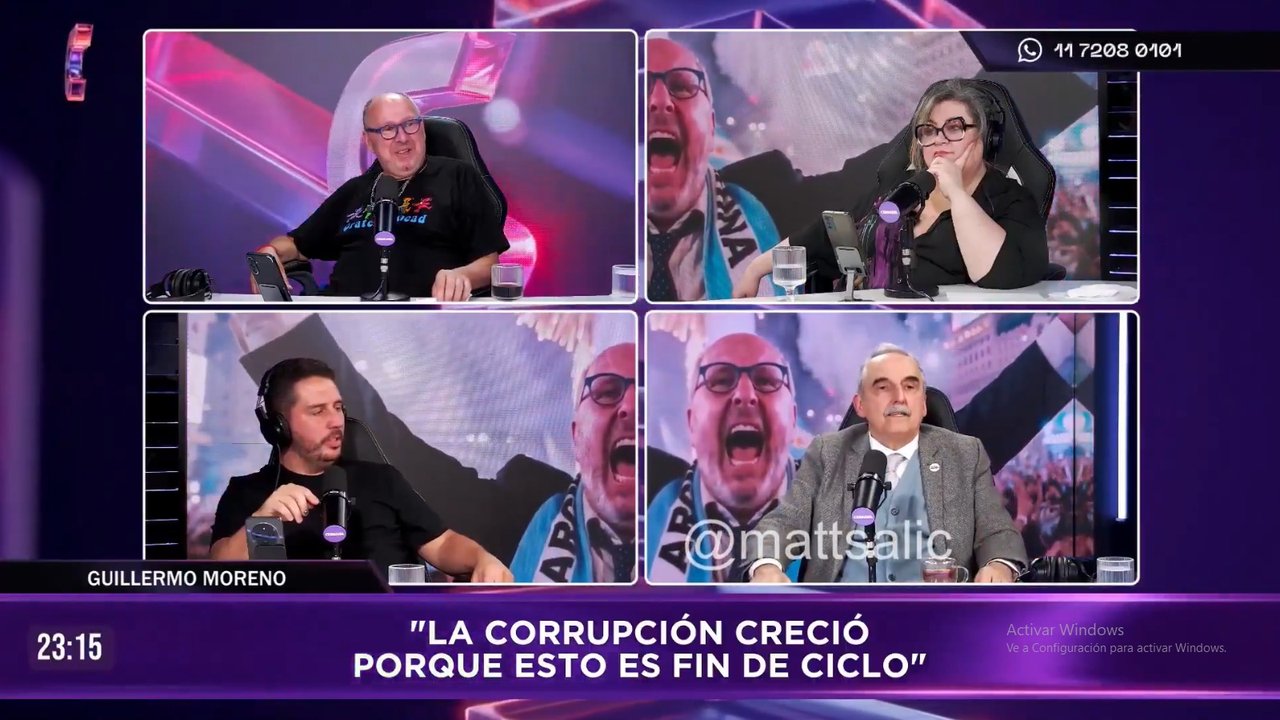Imagen para el artículo: Moreno: “Adorni es un pibe que iba a hacer gimnasia de la mano de la madre, con zapatillas blancas y medias hasta las rodillas"