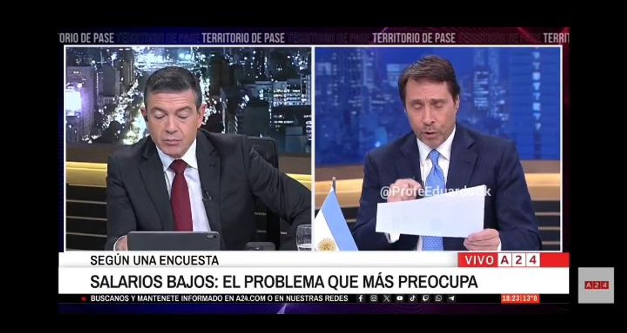 Imagen para el artículo: Feinmann mostró una encuesta que complica al Gobierno y evidencia el pesimismo de la gente
