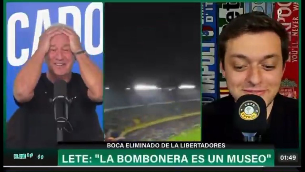 Imagen para el artículo: En el programa de Diego Díaz se burlaron de Boca con la canción que los hinchas de la Católica le dedicaron la Doce