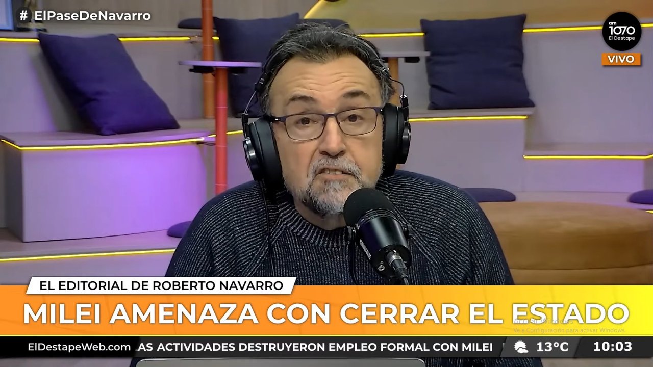 Imagen para el artículo: Roberto Navarro: “Lo que va a suceder este martes en Plaza de Mayo contra el gobierno de Milei es muy potente”