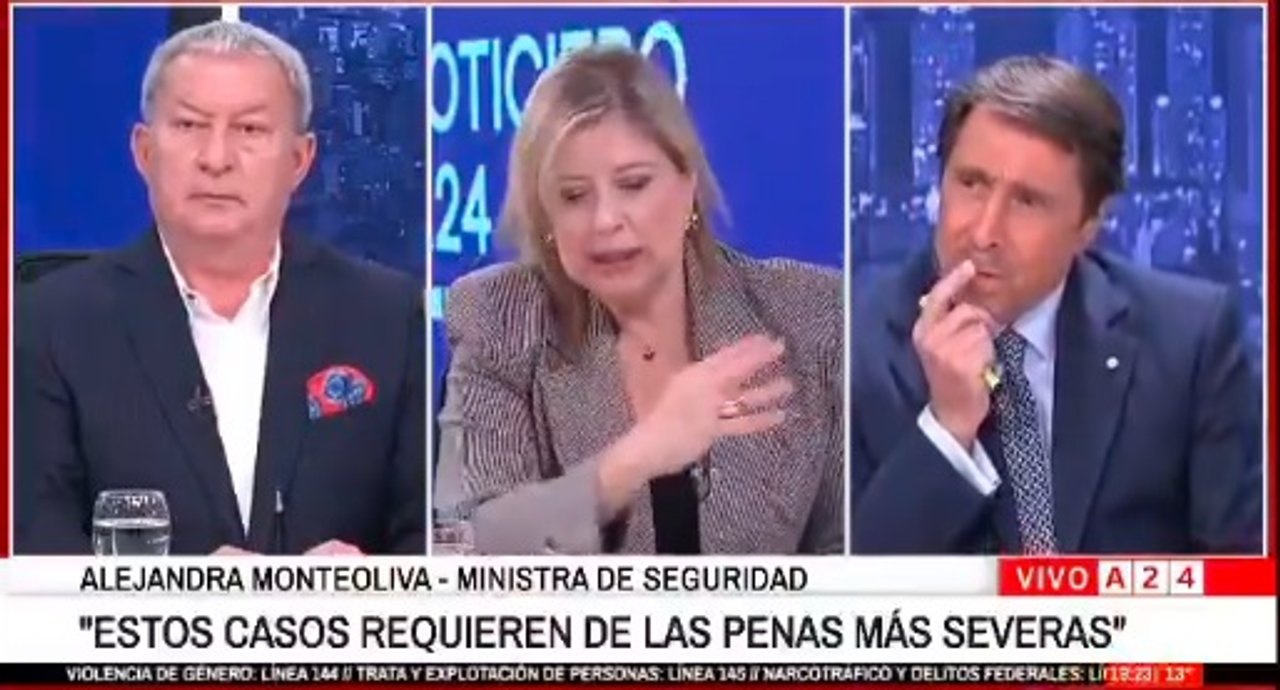 Imagen para el artículo: La ministra Alejandra Monteoliva dejó en claro que no tiene ni idea de cuál es su trabajo