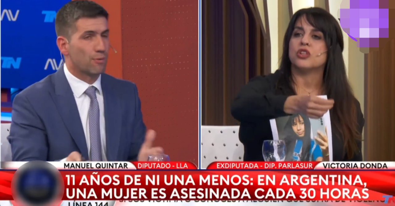 Imagen para el artículo: Victoria Donda cruzó a un diputado libertario por los femicidios y lo enfrentó en vivo: “Nos toman de pelotudas”