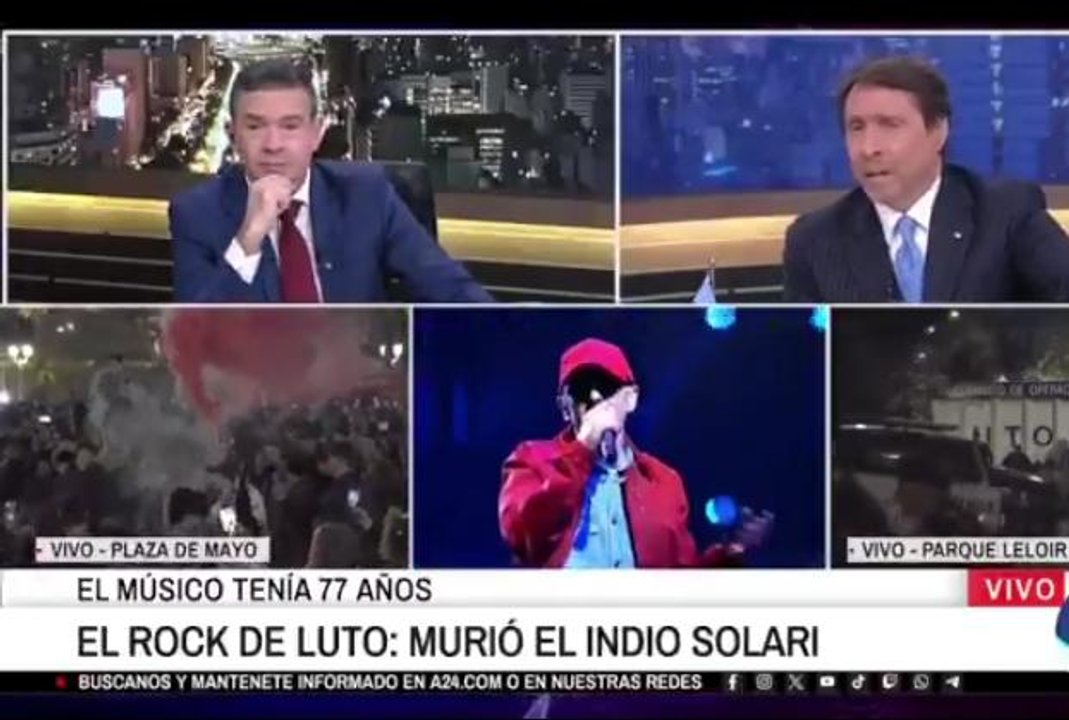 Imagen para el artículo: Sin códigos: los irrespetuosos comentarios de Feinmann sobre el Indio Solari en pleno duelo