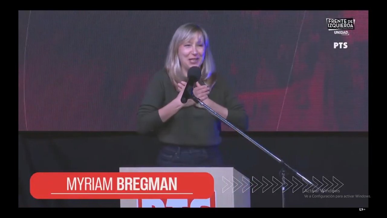 Imagen para el artículo: El mensaje de Myriam Bregman en un acto: “Con la partida del Indio se fue parte de nuestra adolescencia"