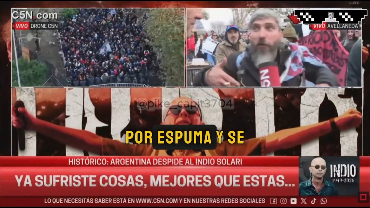 Imagen para el artículo: “¡Aguante Melmac!”: la declaración más insólita en la fila para despedir al Indio