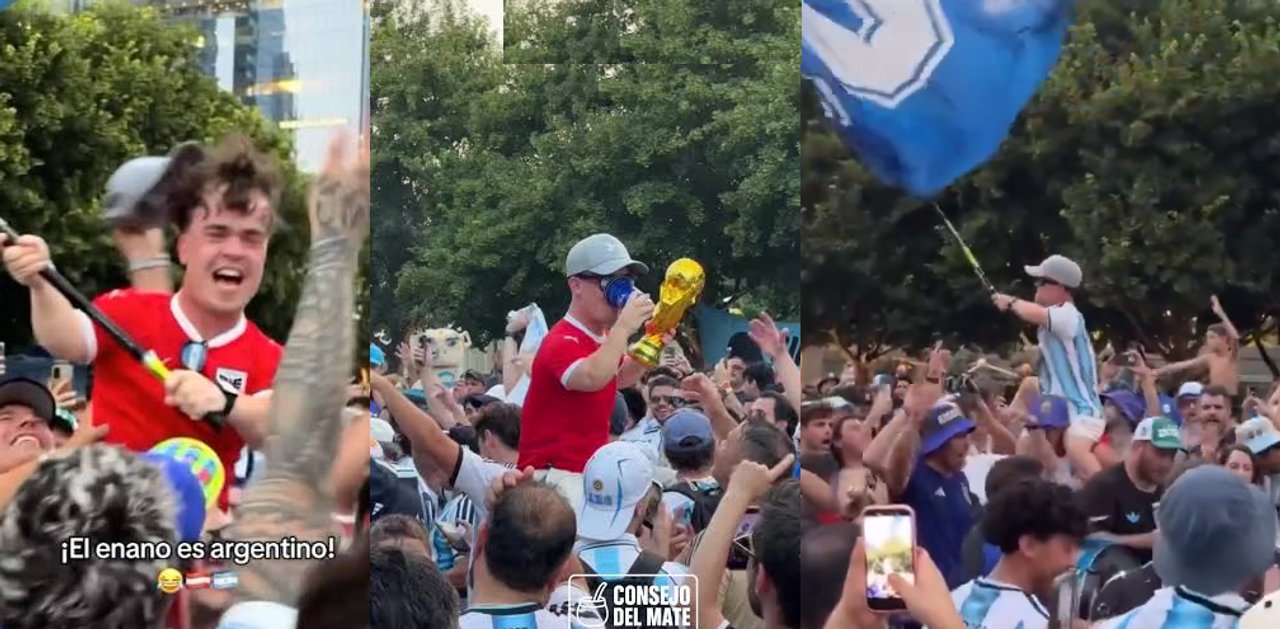 Imagen para el artículo: Los memes por los hinchas argentinos que "secuestraron" a un austríaco y le pusieron la camiseta de la Selección