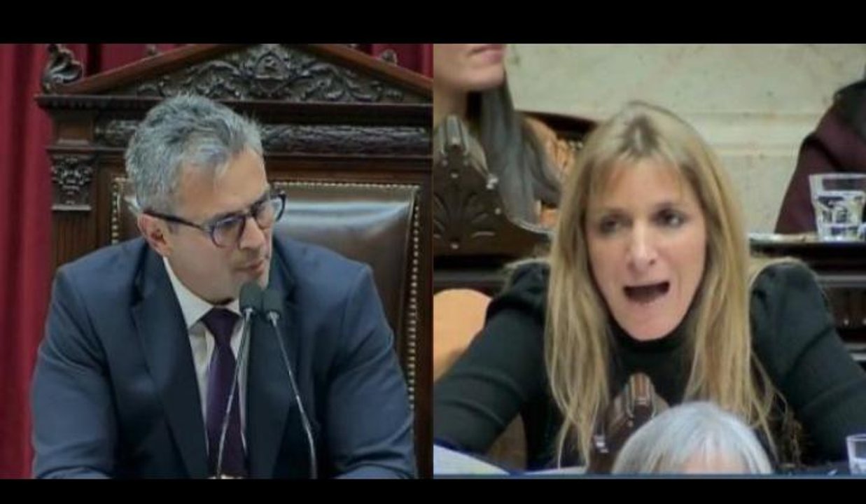 Imagen para el artículo: Escándalo: Martín Menem le apagó el micrófono a Carignano y la cortó en pleno discurso a favor de Cristina y en contra de Adorni y Miei
