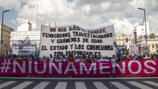 Imagen para el artículo: Ni Una Menos: una multitud marchó en todo el país y denunció la “crueldad” del Gobierno