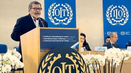 Imagen para el artículo: La CGT también endurece su posición en el exterior: Martínez criticó al Gobierno en la OIT