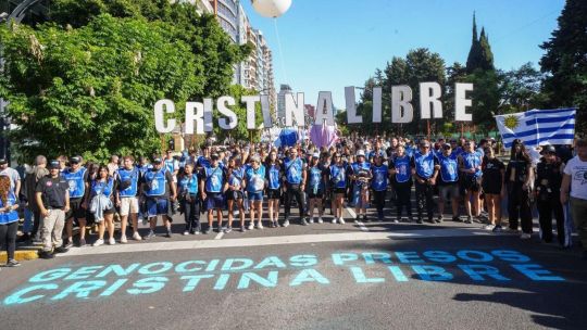 Imagen para el artículo: Las consignas de La Cámpora en el 24M: Cristina libre y jueces corruptos