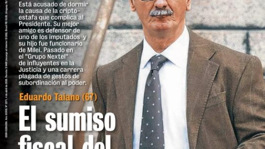 Imagen para el artículo: Eduardo Taiano: el sumiso fiscal del Libragate