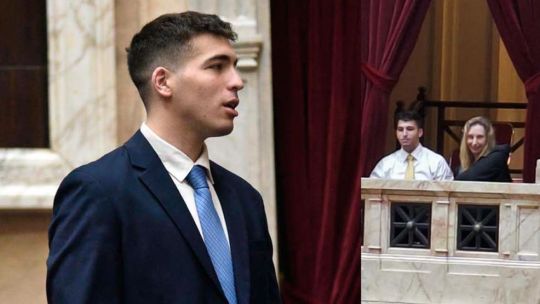Imagen para el artículo: Escándalo de los créditos: escracharon al "niño Menem" en Diputados