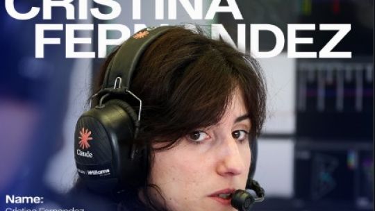 Imagen para el artículo: Cristina Fernández en la F1: la ingeniera del ex equipo de Colapinto