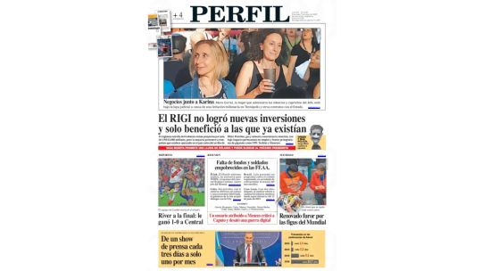 Imagen para el artículo: La tapa de Diario PERFIL del domingo 17 de mayo de 2026