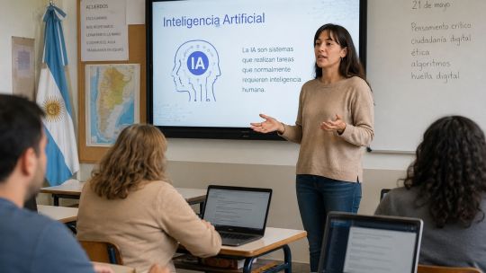 Imagen para el artículo: Inteligencia artificial en la escuela: cómo será el primer curso online y gratuito que UNESCO organiza para docentes