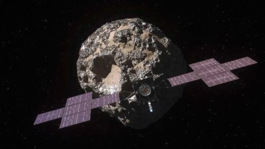 Imagen para el artículo: La NASA capturó imágenes de los cráteres de Marte en su viaje al asteroide Psyche 16, que contiene reservas de oro