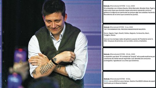 Imagen para el artículo: ¿La nueva cuenta anónima de Santiago Caputo en X?
