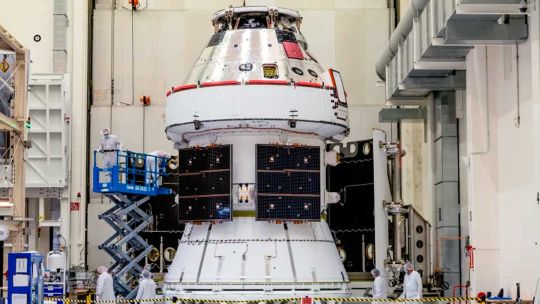 Imagen para el artículo: Artemis III: La NASA someterá a una “prueba acústica de campo directo” al módulo espacial ESM-3