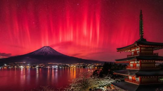 Imagen para el artículo: Auroras rojas sobre Japón revelaron un desajuste energético en las tormentas solares