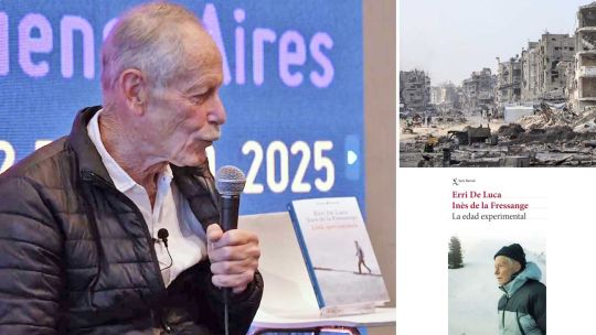 Imagen para el artículo: Erri De Luca negó el genocidio en Gaza y quedó envuelto en una polémica