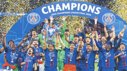 Imagen para el artículo: El PSG de Luis Enrique homologa su era en el fútbol: bicampeón de Europa