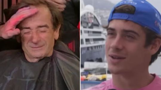 Imagen para el artículo: La reacción viral de Colapinto ante el nuevo look de su papá