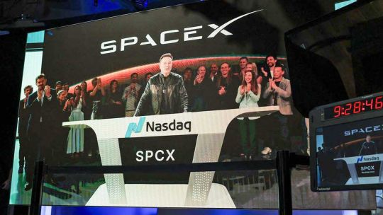 Imagen para el artículo: SpaceX apunta a subir más de 50% en apenas tres sesiones bursátiles