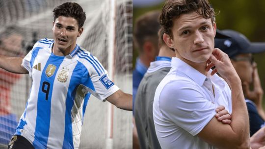 Imagen para el artículo: Fiebre mundialista: para Tom Holland, "El Araña" Julián Álvarez "haría un buen Spiderman"