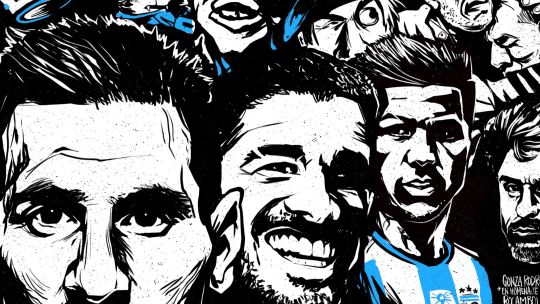 Imagen para el artículo: El póster de la Conmebol que homenajea en simultáneo a la Selección y al Indio Solari
