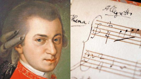 Imagen para el artículo: A 235 años de la muerte de Mozart, encuentran partituras con su firma