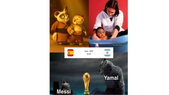 Imagen para el artículo: Memes, videos y fotos virales revolucionan la previa de la final entre Argentina y España