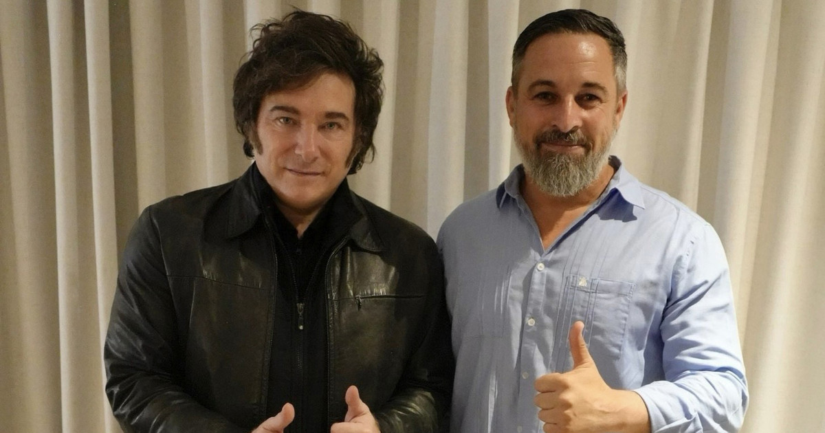 Imagen para el artículo: Apenas llegó a Madrid, Javier Milei recibió la visita del líder de Vox, Santiago Abascal