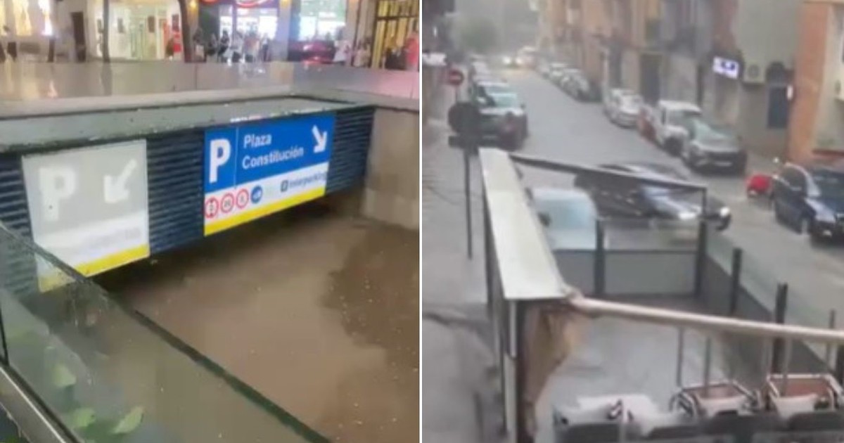 Imagen para el artículo: Video: una fuerte tormenta con granizo dejó calles inundadas al sur de España