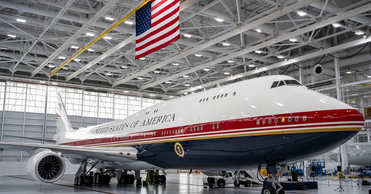 Imagen para el artículo: Así es el nuevo y lujoso Air Force One de 400 millones de dólares que Qatar le donó a los Estados Unidos