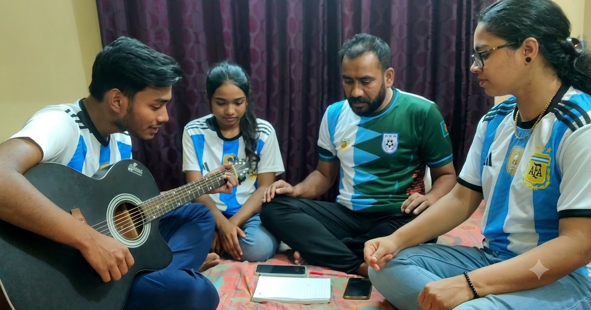 Imagen para el artículo: Video: los fanáticos de Bangladesh tradujeron "Muchachos" para celebrar el cumpleaños 39 de Messi