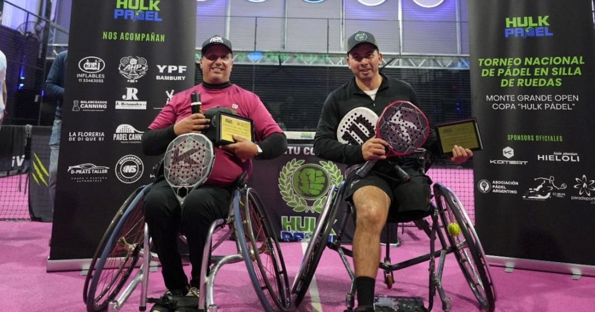 Imagen para el artículo: Pádel en silla de ruedas: Diego Moliner y Diego Galeano se quedaron con el Open de Monte Grande
