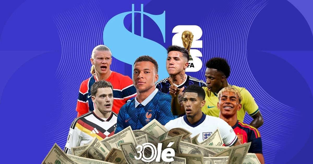 Imagen para el artículo: Mundial 2026: cuál es el seleccionado con el plantel más caro y en qué puesto se ubica Argentina