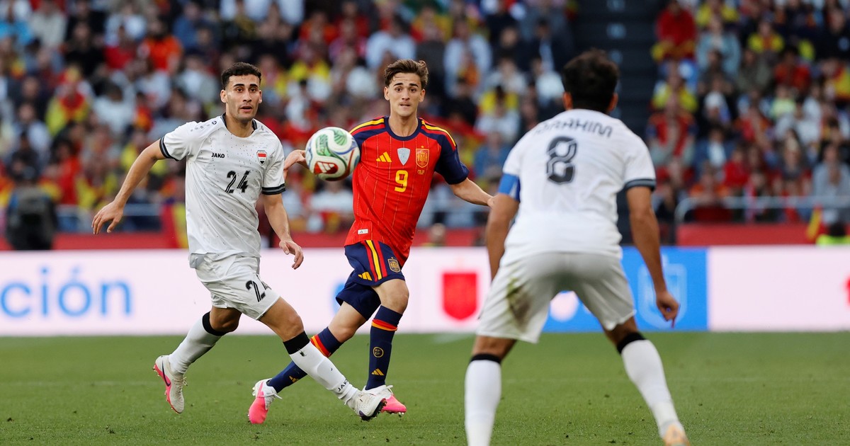 Imagen para el artículo: Video: El golazo de Irak a España en el amistoso de cara al Mundial 2026