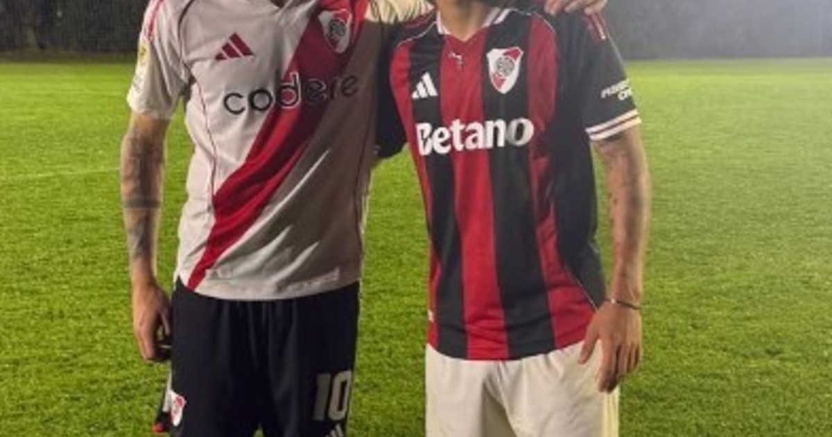 Imagen para el artículo: Mastantuono y Echeverri volvieron a ponerse la camiseta de River